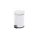 Home Essential Metal Pedal Bin Dia16.8X25.7Cm 3L - White Pan Home