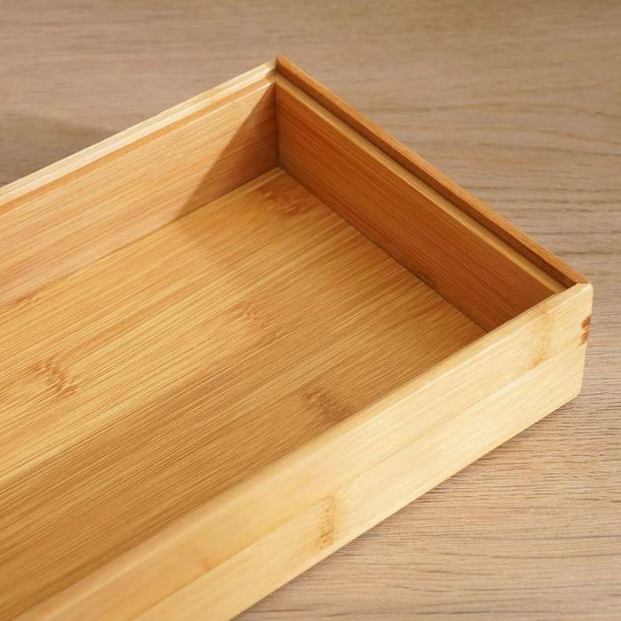 Hommer Bamboo Stacking Drawer Organizer 38X15X5Cm - Natural