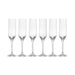 Honeycomb 6-Piece Flute Crystal Glass Set 200Ml -Clear Pan Home