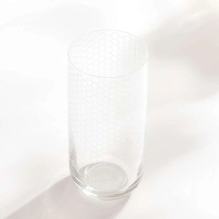 Honeycomb 6-Piece Tumbler Crystal Glass Set 440Ml -Clear