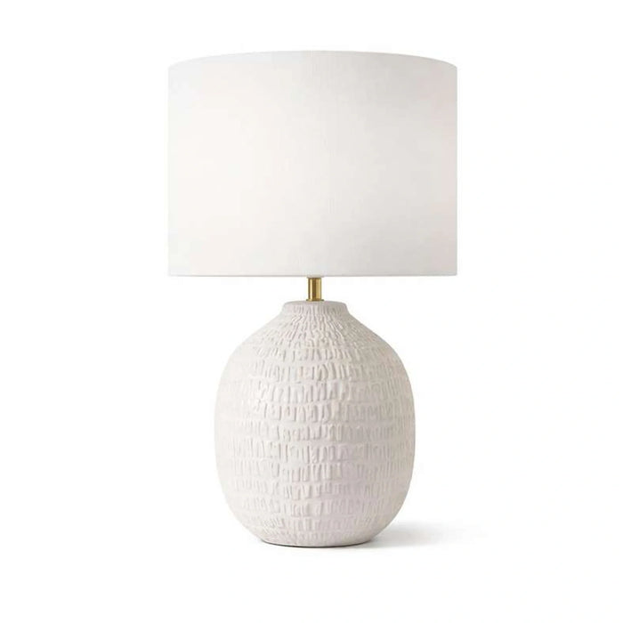 Horace E27 Ceramic Table Lamp 45X71Cm - White