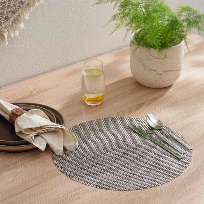 Horch 4 Piece Placemat Set Dia 38Cm - Grey