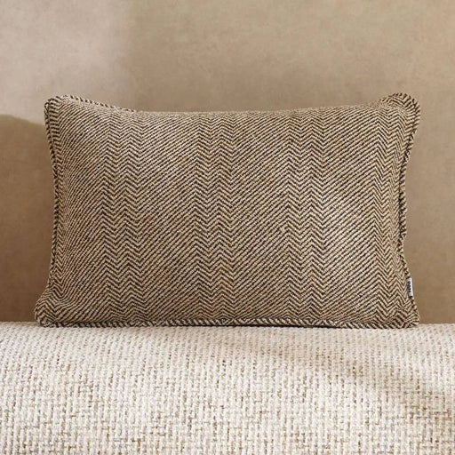 Horizon Herringbone Down Alt Filled Cushion 35X50Cm - Ochre Pan Home