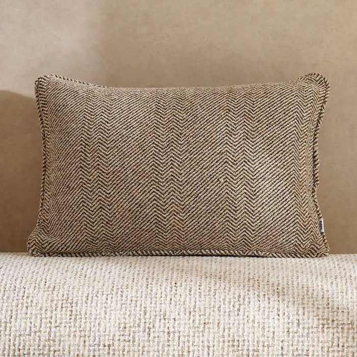 Horizon Herringbone Down Alt Filled Cushion 35X50Cm - Ochre Pan Home