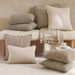Horizon Herringbone Down Alt Filled Cushion 35X50Cm - Ochre Pan Home