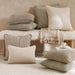 Horizon Herringbone Down Alt Filled Cushion 50X50Cm - Natural Pan Home