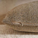 Horizon Herringbone Down Alt Filled Cushion 50X50Cm - Ochre Pan Home