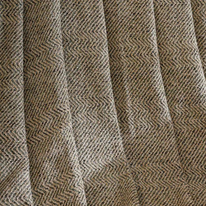Horizon Herringbone Throw With Fringes 125X150Cm - Green Pan Home