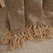 Horizon Herringbone Throw With Fringes 125X150Cm - Ochre Pan Home