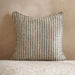 Horizon Stripe Herringbone Stripe Down Alt Filled Cushion 50X50Cm - Green Pan Home