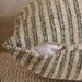 Horizon Stripe Herringbone Stripe Down Alt Filled Cushion 50X50Cm - Green Pan Home