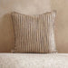 Horizon Stripe Herringbone Stripe Down Alt Filled Cushion 50X50Cm - Ochre Pan Home
