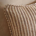 Horizon Stripe Herringbone Stripe Down Alt Filled Cushion 50X50Cm - Ochre Pan Home
