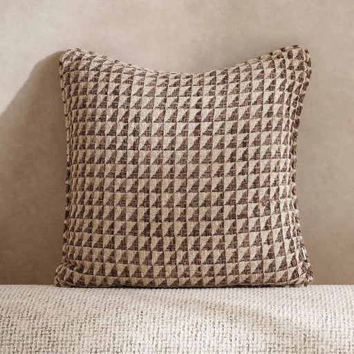 Horizon Triangle Herringbone Down Alt Filled Cushion 50X50Cm - Ochre Pan Home
