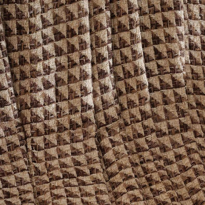 Horizon Triangle Throw With Fringes 125X150Cm - Ochre Pan Home