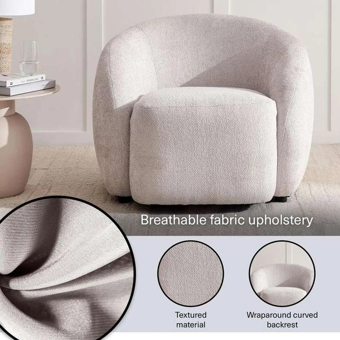 Horton Accent Chair | Cream Pan Home