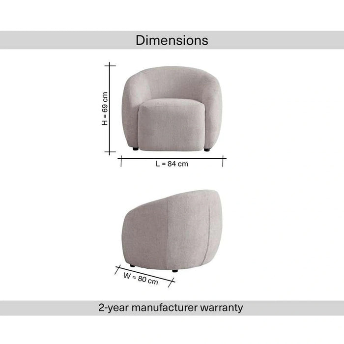 Horton Accent Chair | Cream Pan Home