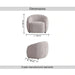 Horton Accent Chair | Cream Pan Home