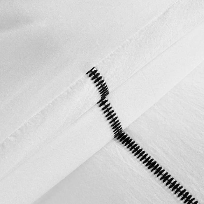 Hotel Breeze 300Tc Embroidered 3-Piece King Duvet Cover Set 230X220Cm - White/Black