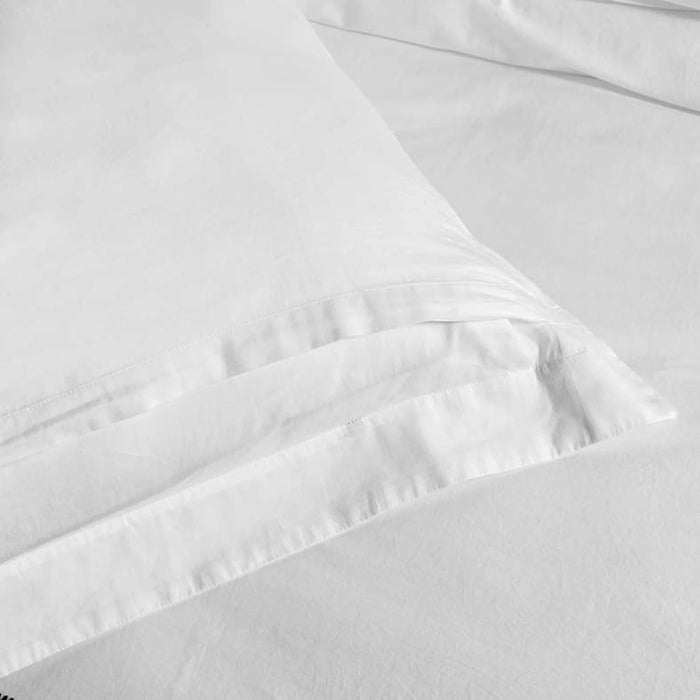 Hotel Breeze 300Tc Embroidered 3-Piece King Duvet Cover Set 230X220Cm - White/Black