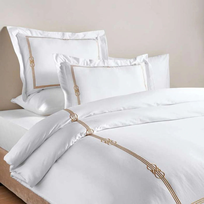 Hotel Cruise 300Tc Embroidered 3-Piece King Comforter  Set 240X260Cm - White/Gold