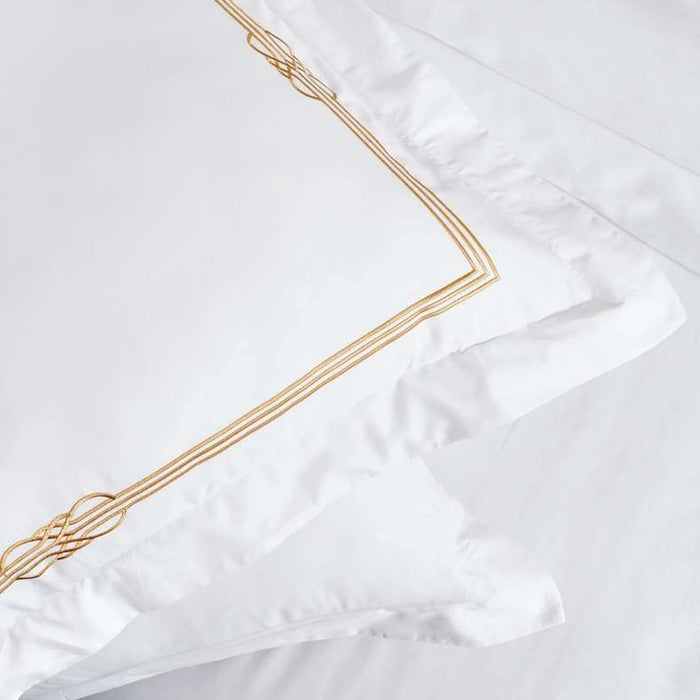 Hotel Cruise 300Tc Embroidered 3-Piece King Comforter  Set 240X260Cm - White/Gold