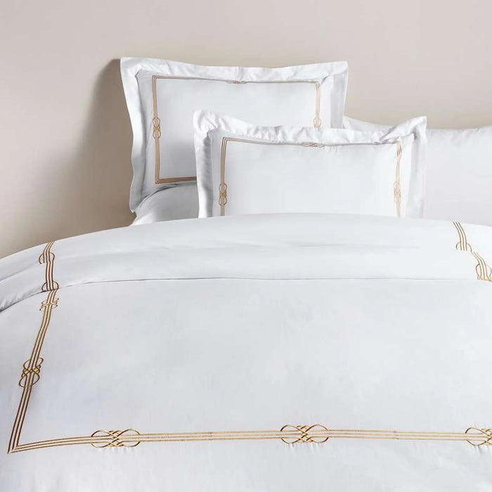 Hotel Cruise 300Tc Embroidered 3-Piece Queen Comforter  Set 200X240Cm - White/Gold