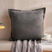 Houlton Textured Down Alternative Filled Cushion 50X50Cm - Grey Pan Home