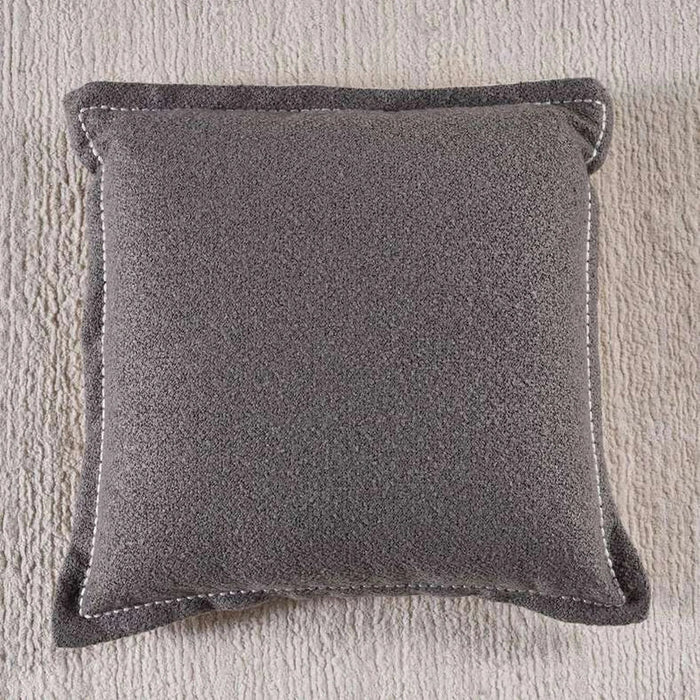Houlton Textured Down Alternative Filled Cushion 50X50Cm - Grey Pan Home