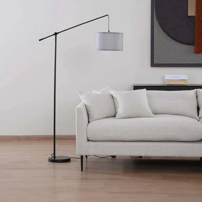 Hudson Arc E27 Floor Lamp Dia 32X145Cm - Black
