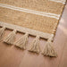 Hushen Handwoven Jute & Cotton Dhurrie 90X150Cm - Natural Pan Home