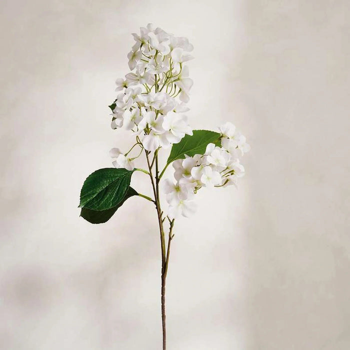 Hydrangea 3-Branch Artificial Stem Flower H91Cm - White Pan Home