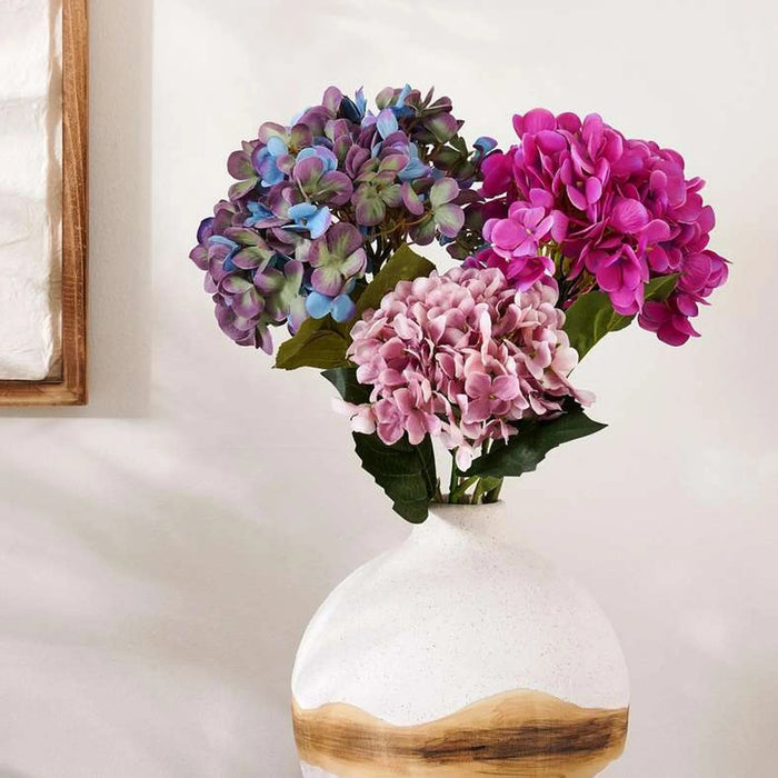 Hydrangea Artificial Stem 17.78X17.78X55.88Cm- Purple Pan Home