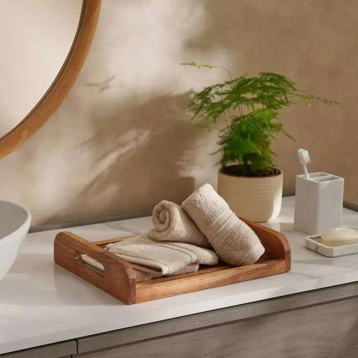 Hydrocotton Luxury 700 Gsm 4Pk Fingertip Towel-Beige Pan Home