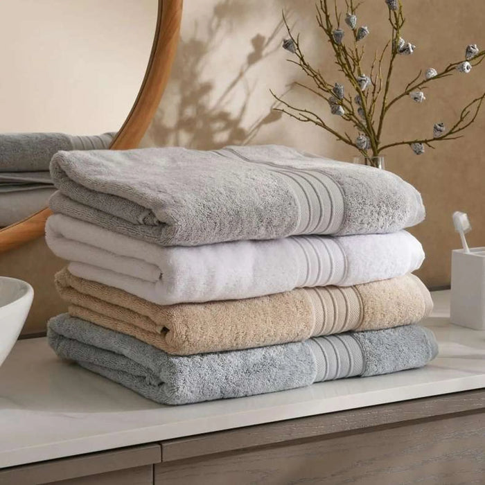 Hydrocotton Luxury 700 Gsm Bath Sheet 90X150 Cm-Silver Mist