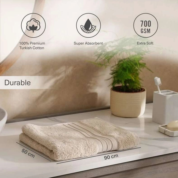 Hydrocotton Luxury 700 Gsm Hand Towel 50X90 Cm-Beige