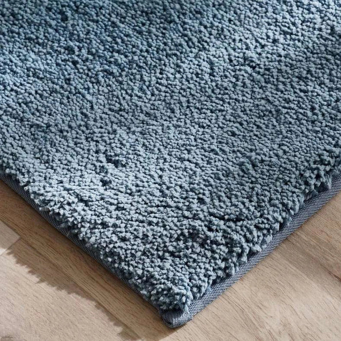 Hydroplush 2 Piece Microfiber Bathmat 51X81+43X61Cm -Ashley Blue Pan Home