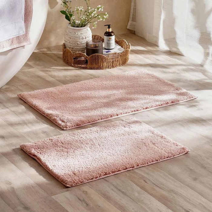 Hydroplush 2 Piece Microfiber Bathmat 51X81+43X61Cm Rose Smoke Pan Home