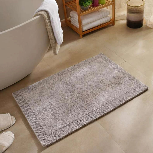 Hydrosoft Reversible Cotton Bathmat 60X90Cm - Silver Mist Pan Home
