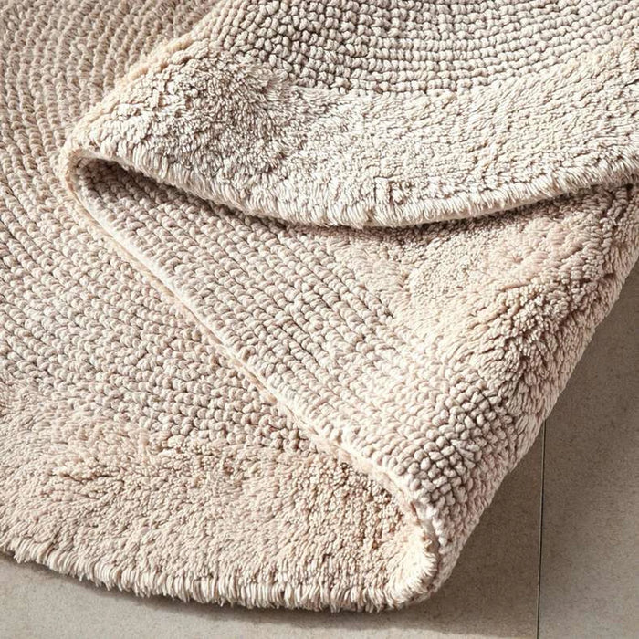 Hydrosoft Reversible Cotton Oval Bathmat 60X100Cm - Beige Pan Home