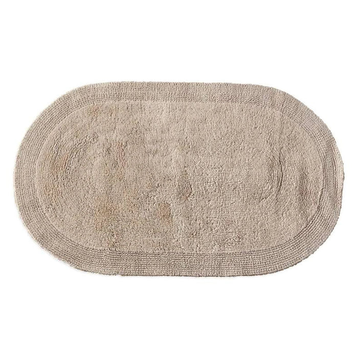 Hydrosoft Reversible Cotton Oval Bathmat 60X100Cm - Beige Pan Home