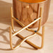Ida Metal Planter With Stand 18X18X20Cm- Gold Pan Home