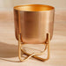 Ida Metal Planter With Stand 18X18X20Cm- Gold Pan Home