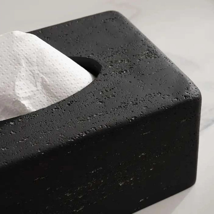 Ilta Tissue Box Cover 29.5X17.5X9.3Cm - Black Pan Home