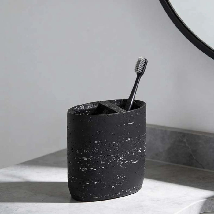 Ilta Toothbrush Holder Dia8.3X10.2Cm - Black