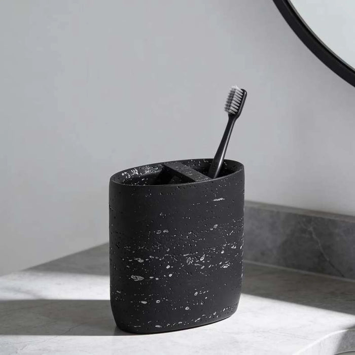 Ilta Toothbrush Holder Dia8.3X10.2Cm - Black