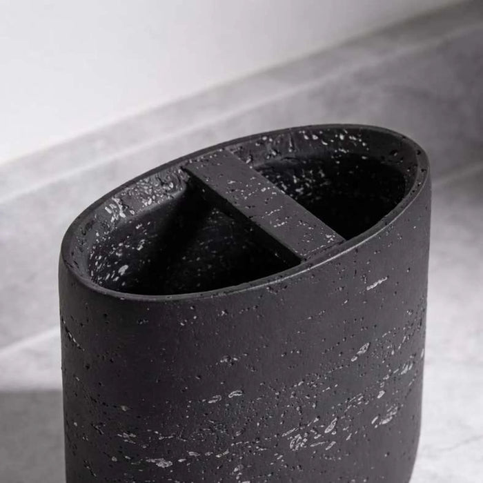 Ilta Toothbrush Holder Dia8.3X10.2Cm - Black