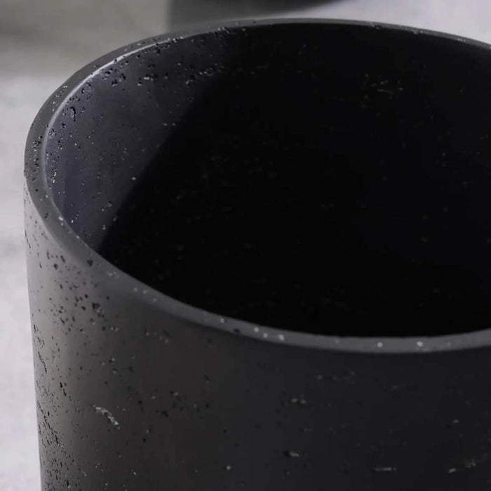 Ilta Waste Bin Dia20.5X24.5Cm - Black Pan Home
