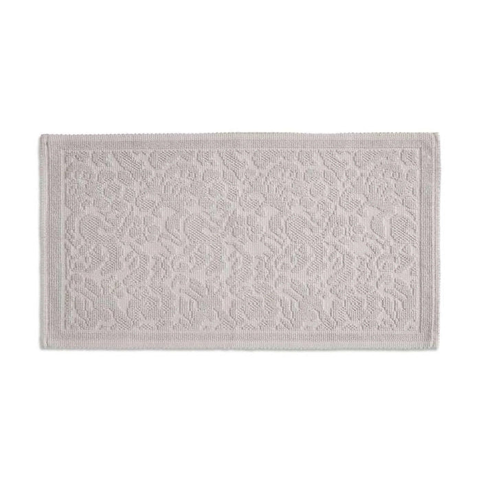 Imperial Damask Turkish Cotton Bathmat 50X80 Cm-Light Grey Pan Home