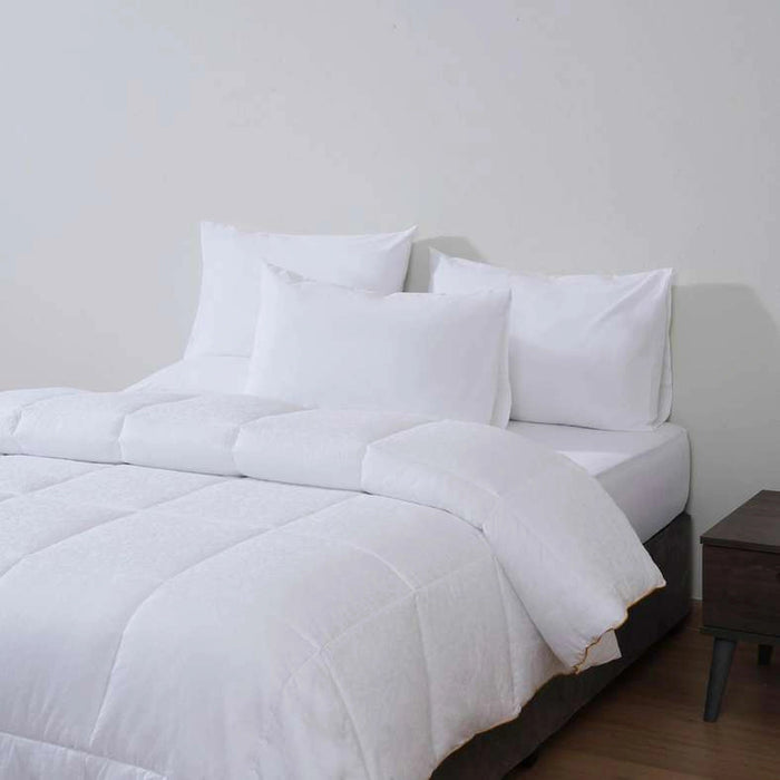 Imperial Jacquard Duvet - White Pan Home